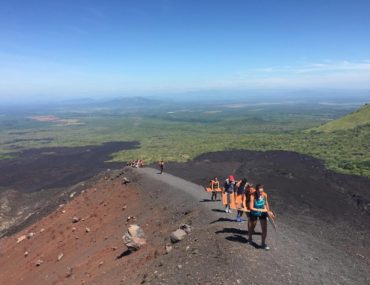 Volcano boarding Nicaragua - view