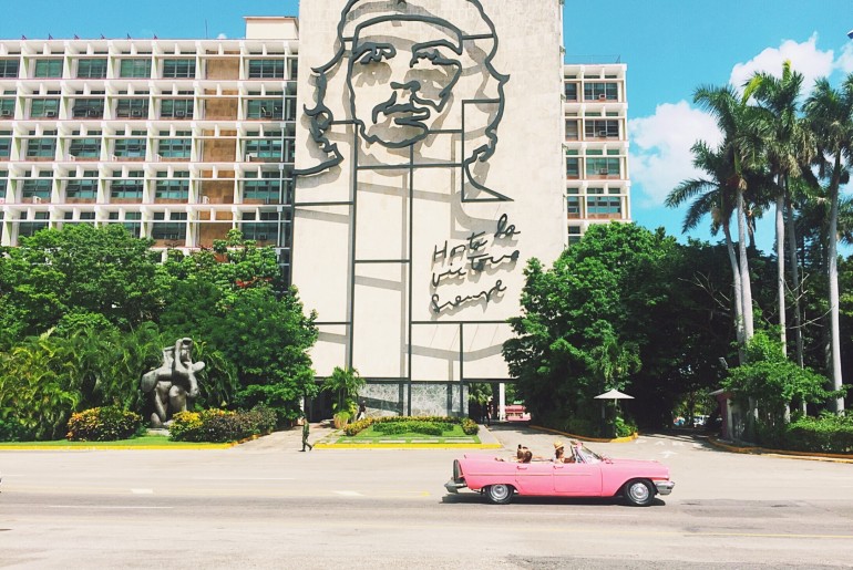 Things to know before traveling to Cuba - Car at Revolution Plaza