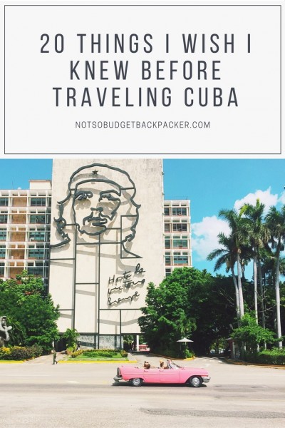 Things to know before traveling to Cuba - Pin