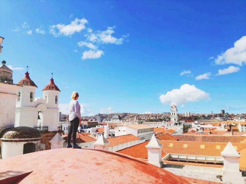 Things to do in Sucre Bolivia - Iglesia La Merced girl